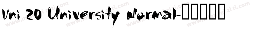 Vni 20 University Normal字体转换